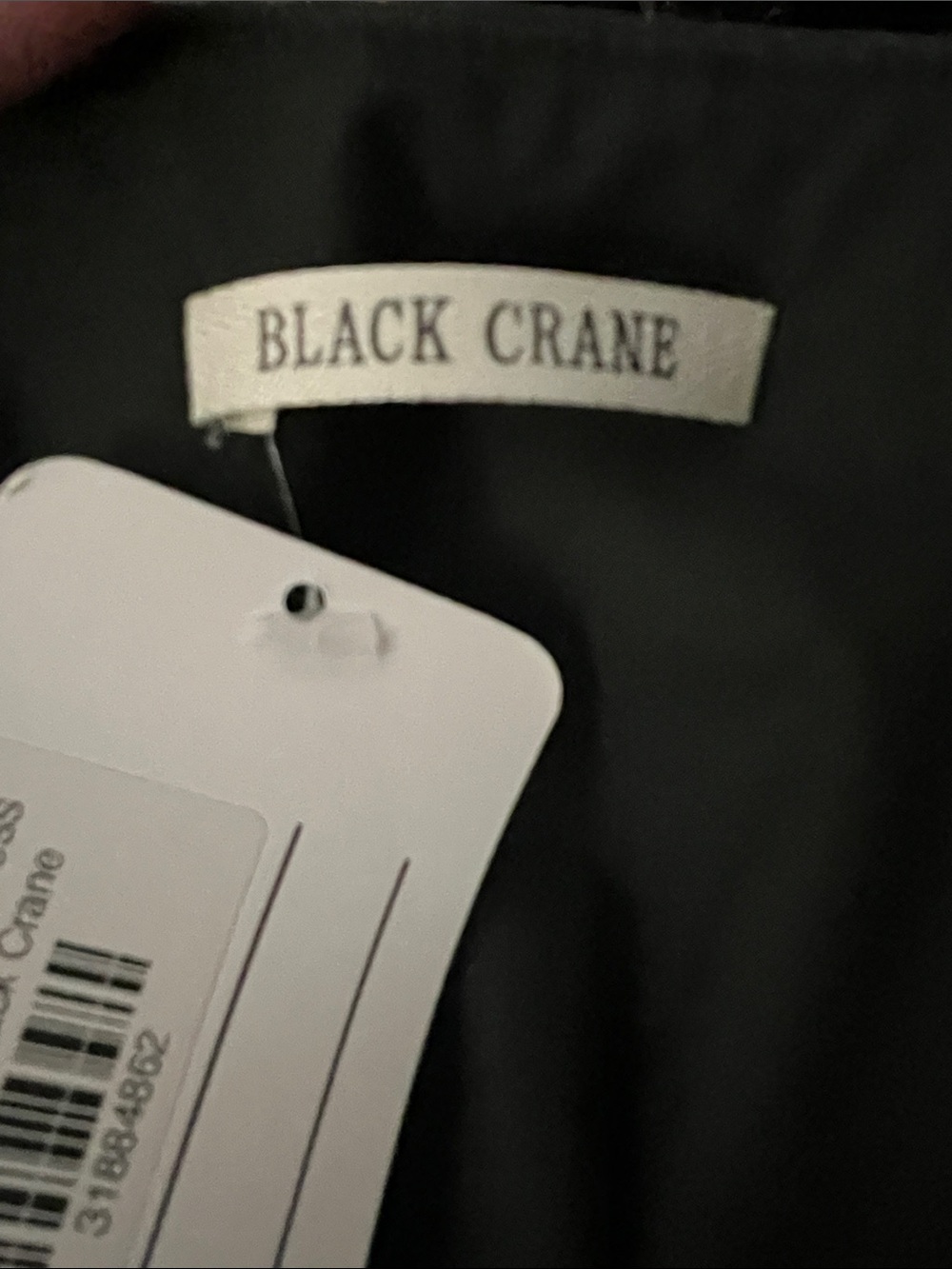 NWT BLACK CRANE Shadow Cotton Tulip Dress Black Women’s Medium - Picture 6 of 7